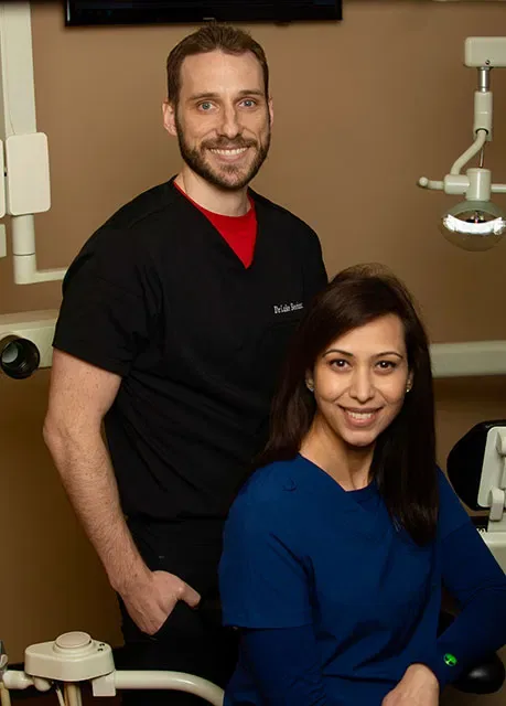Dr. Luke Beehner and Dr. Mansi Beehner at Oakfield Family Dental